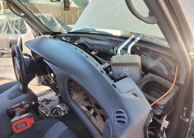 CJM Auto dashboard pulled out